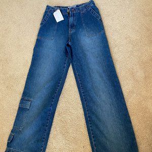 Limited Too Vintage Cargo Flare Jeans